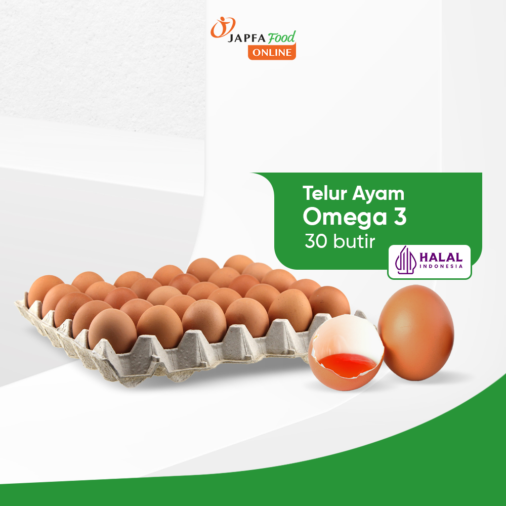

Telur Ayam Omega 3 Fresh Premium - Isi 30 Butir