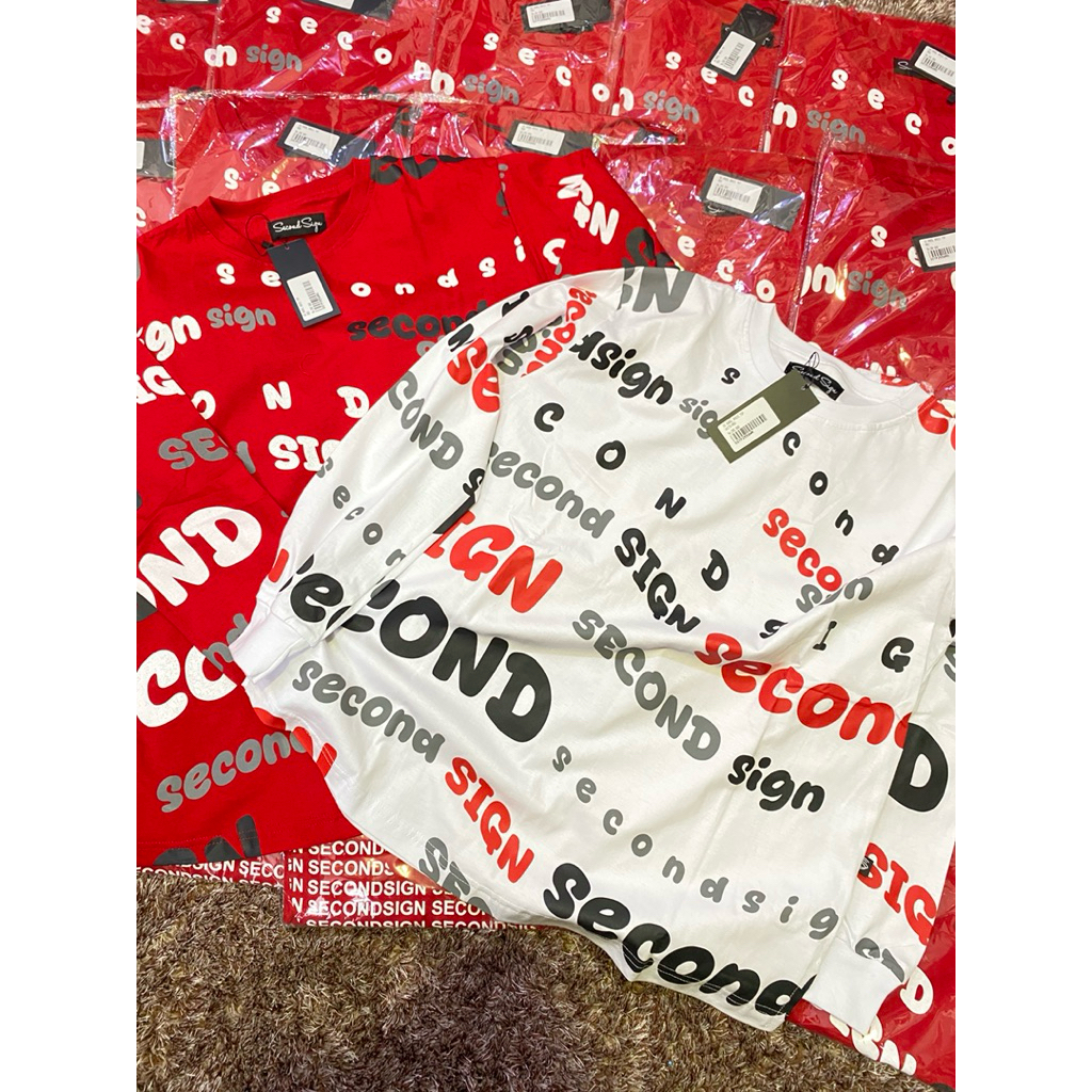 Kaos Second Sign Merah Putih