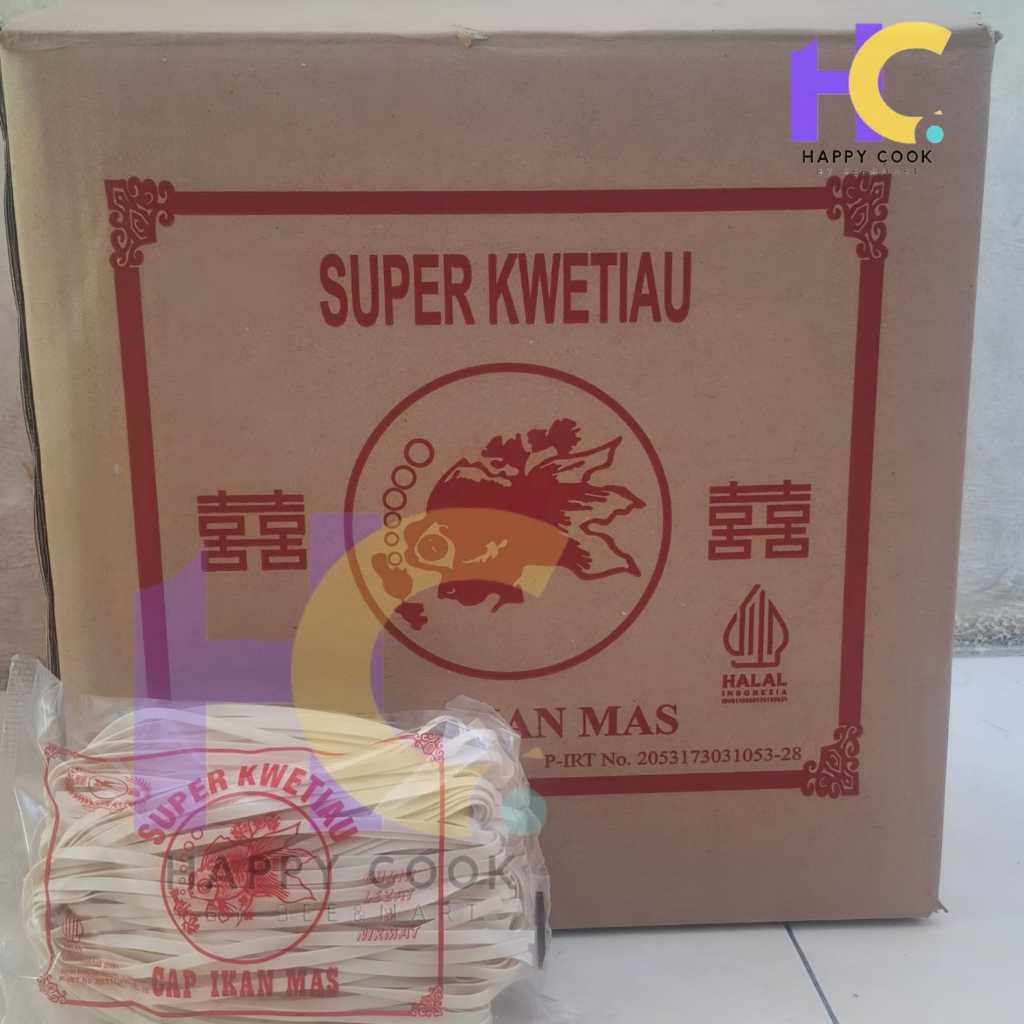 

HAPPYCOOK || DISTRIBUTOR Kwetiau Kering Cap Ikan Mas 200G BURUNG LAYANG TERBANG- GROSIR PER DUS