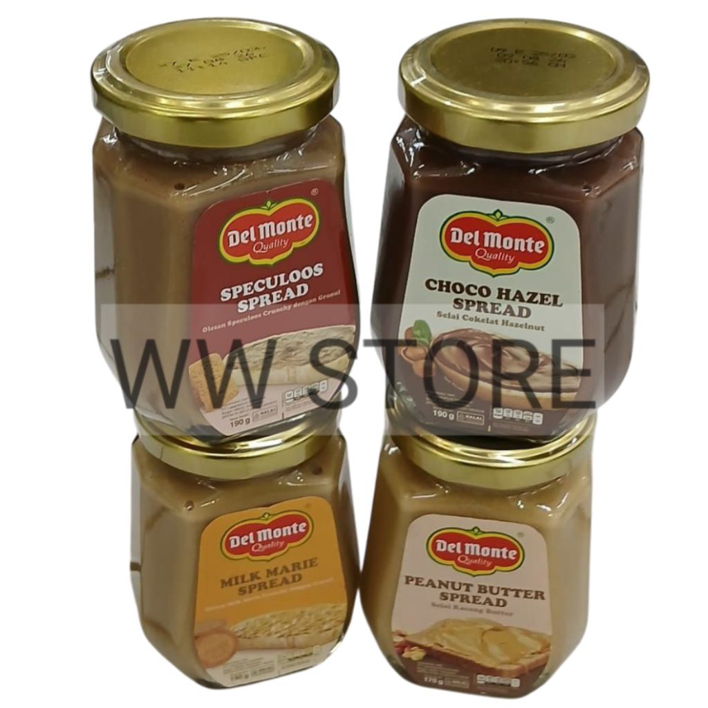 

Olesan selai roti rasa coklat cokelat kacang hazel tanah mentega granul biskuit spekulas halal MUI Del Monte DelMonte Quality Peanut Butter 170g Choco Hazel Milk Marie Speculoos 190g Spread