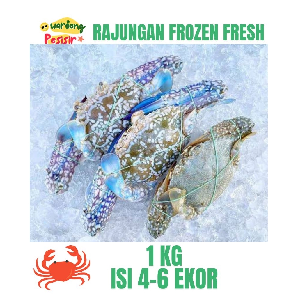 

RAJUNGAN FROZEN FRESH – DIJUAL PER KILOGRAM (ISI 4–6 EKOR / KG)