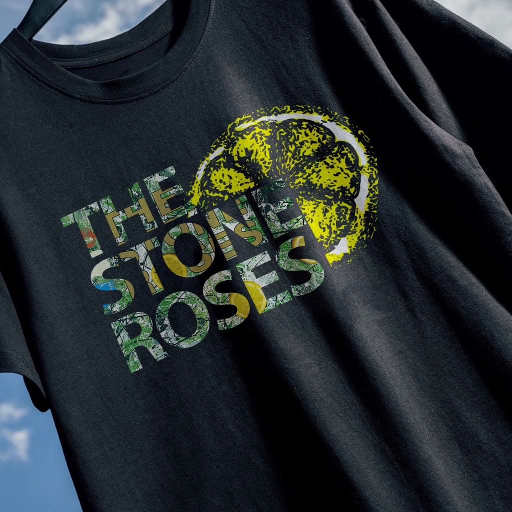 TSHIRT BAND VINTAGE 80S ROCK ALTERNATIVE THE STONE ROSES DESAIN PREMIUM COTTON COMBED - 173