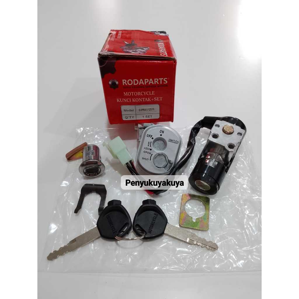 KUNCI KONTAK ASSY SUPRA X 125 FI / SUPRA X 125 LAMA / SUPRA X 125 BATMAN KVL KEY SET MOTOR RODAPARTS