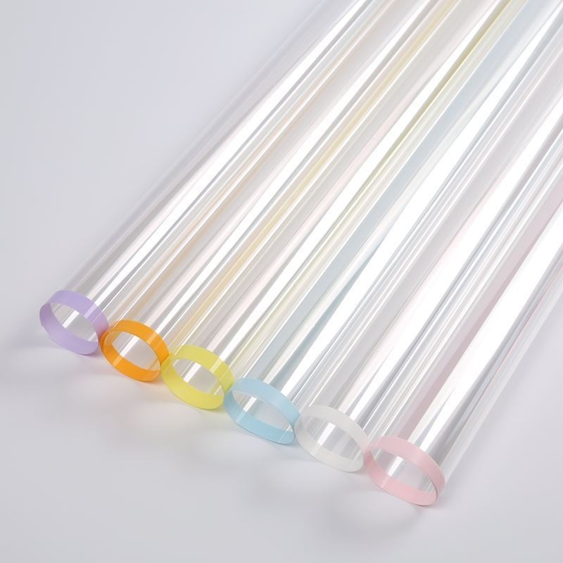 

[20 Lembar] FLOWER WRAPPING / KERTAS CELLOPHANE TRANSPARAN LIS WARNA/ KERTAS BUKET BUNGA HAND BOUQET (58x58CM)