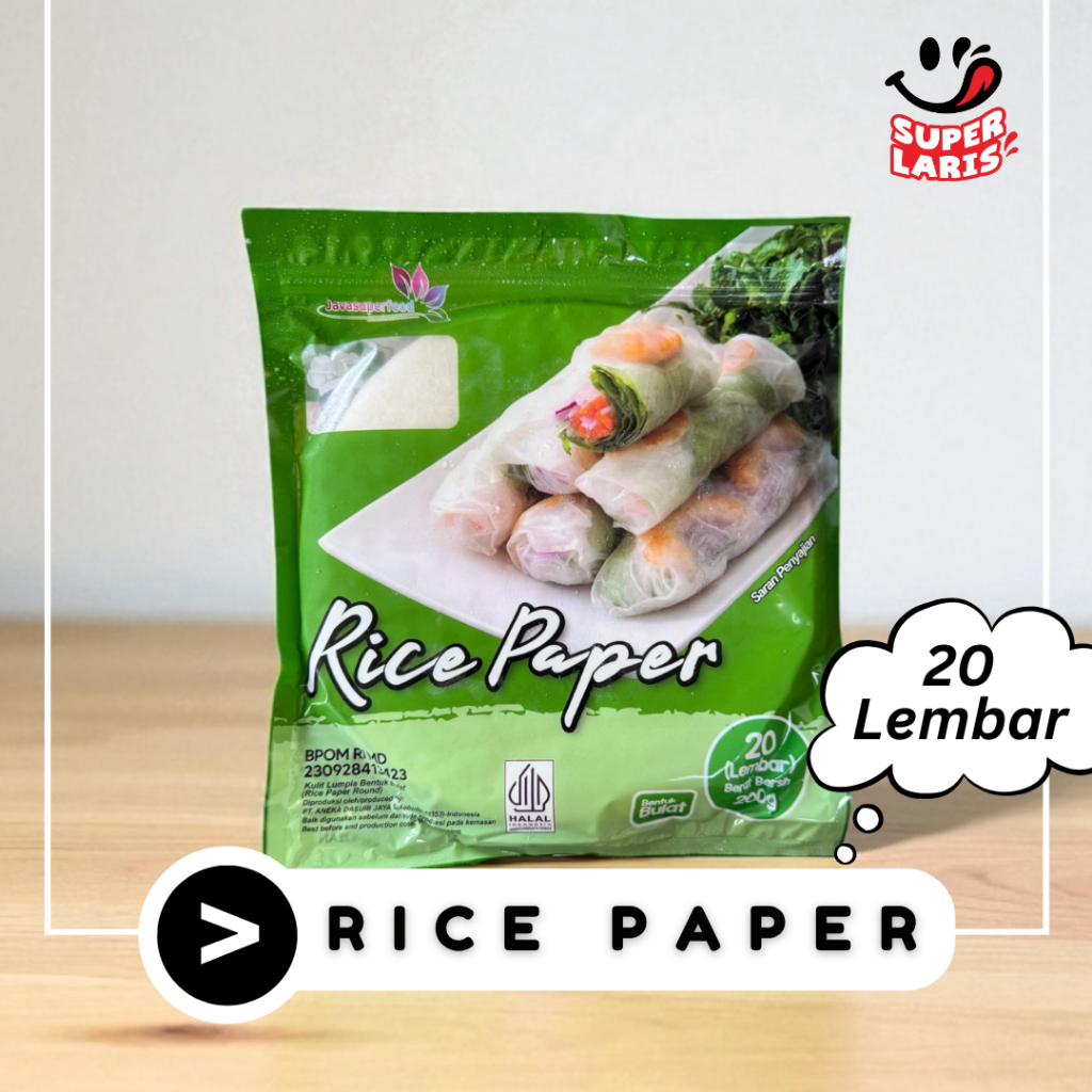 

Rice Paper Bulat isi 20 Lembar - 200gram