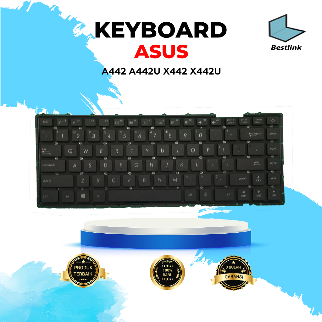 Keyboard Laptop Asus A442 A442U X442 X442U Black