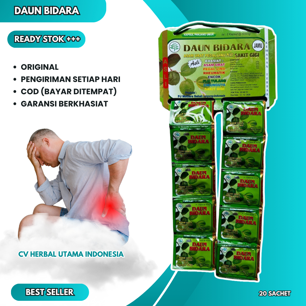 

Daun Bidara Kapsul Asam Urat Pegalinu Original 20 Sachet