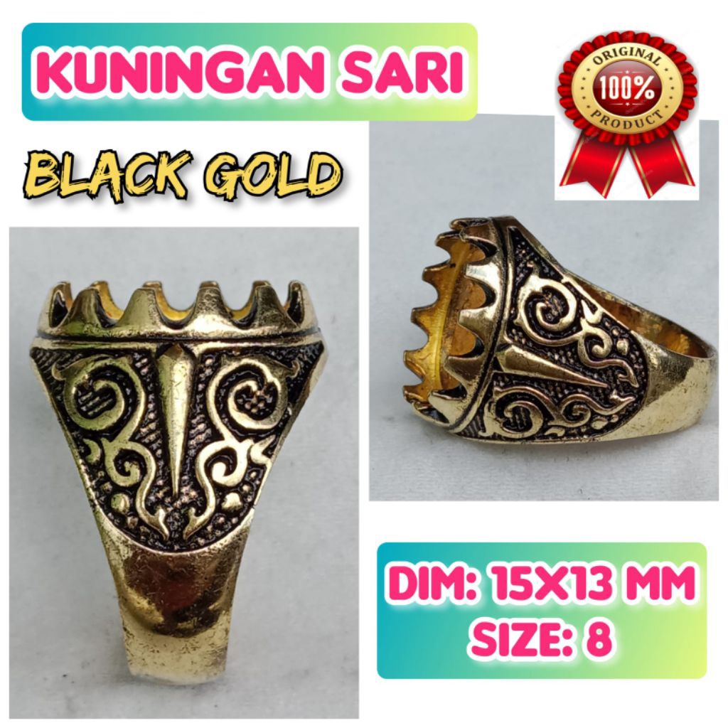 Emban Batu Akik Dan Permata Kuningan Perunggu.81