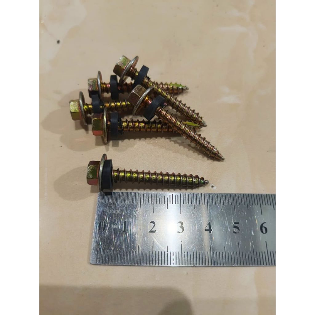 Baut Drilling Kayu 12×40 / Sekrup Roofing Kayu 12×40mm