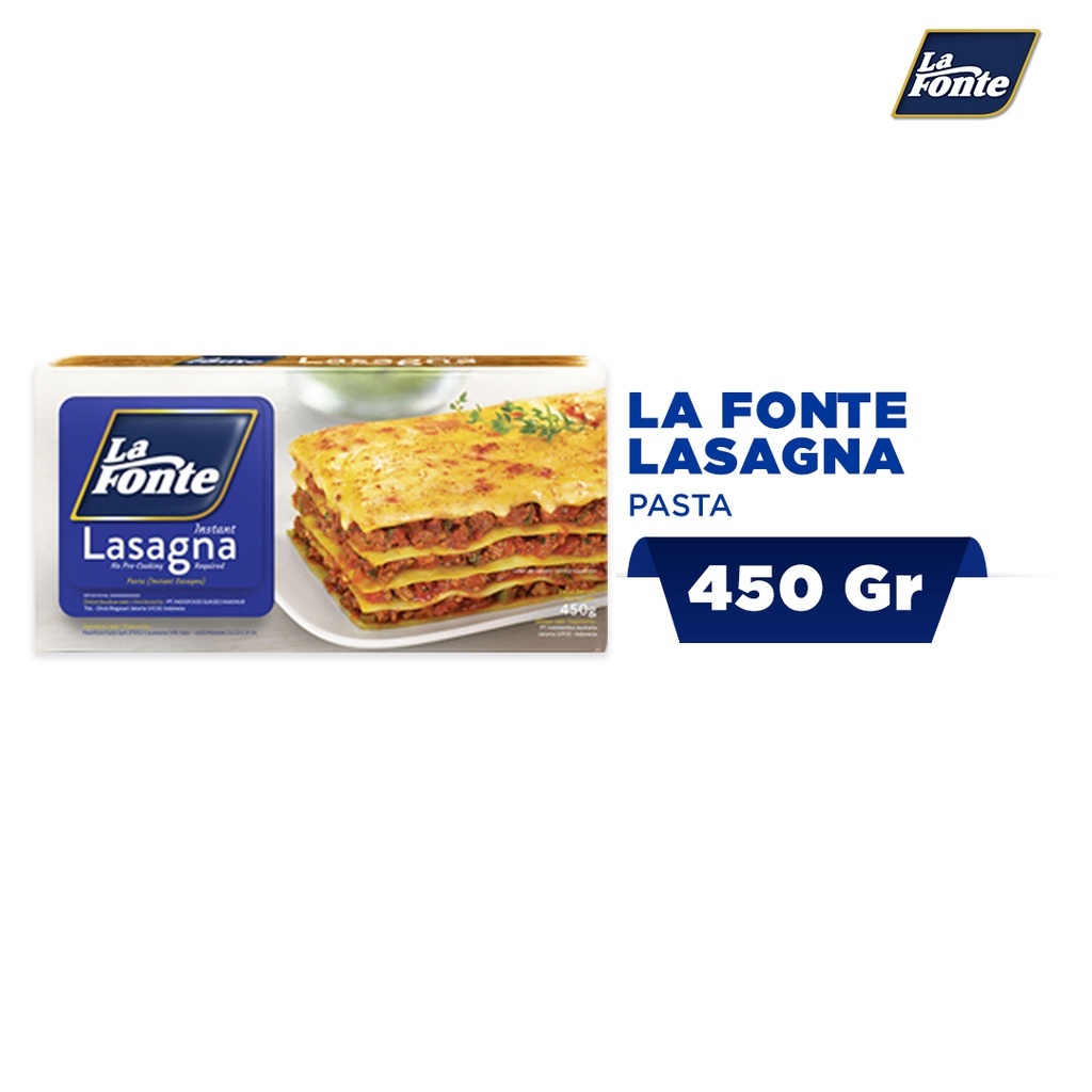 

La Fonte Lasagna Instant 450gr no pre-cooking / Pasta Instan Lafonte