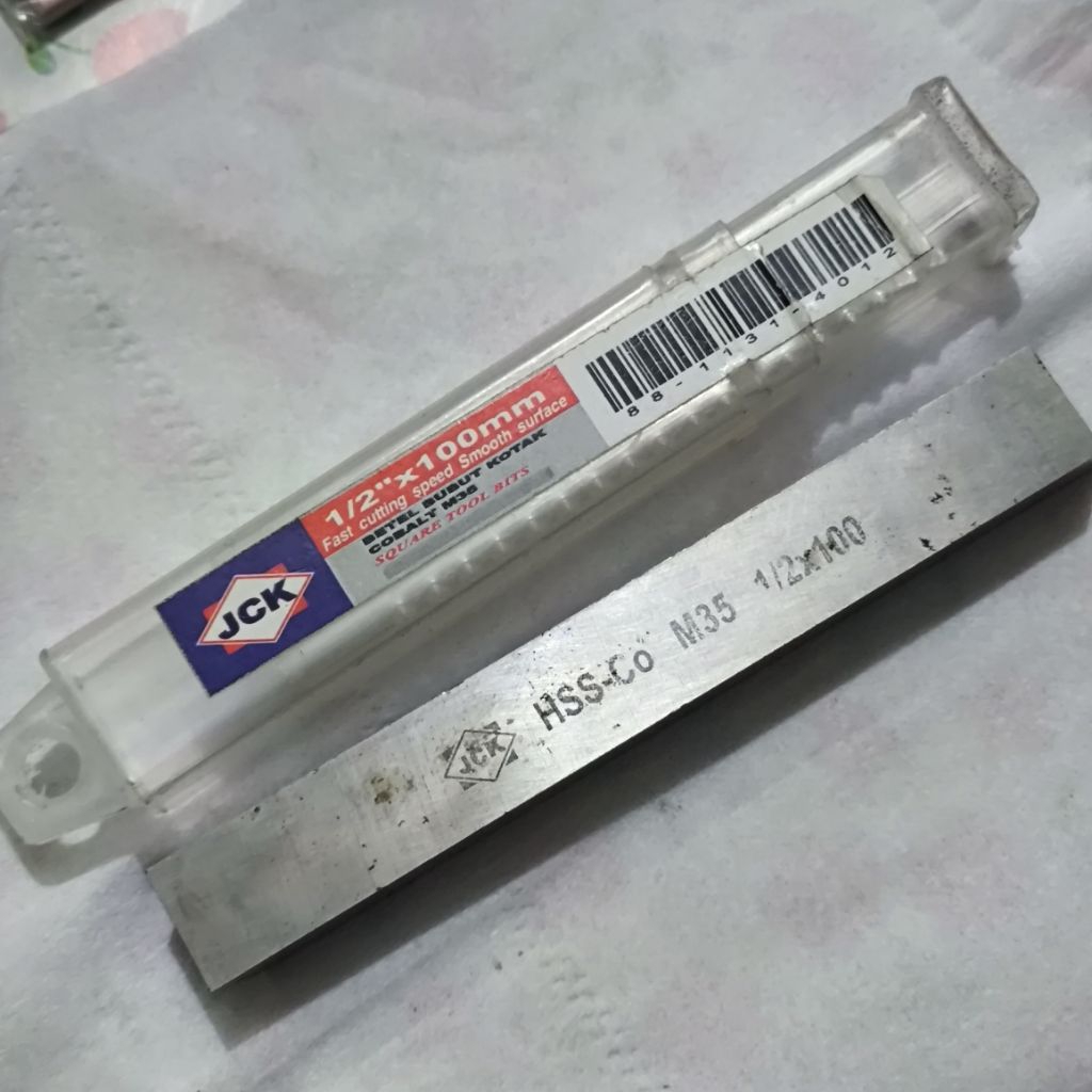 JCK MATA PAHAT BUBUT 1/2" X 100MM | BETEL BUBUT KOTAK COBALT M35