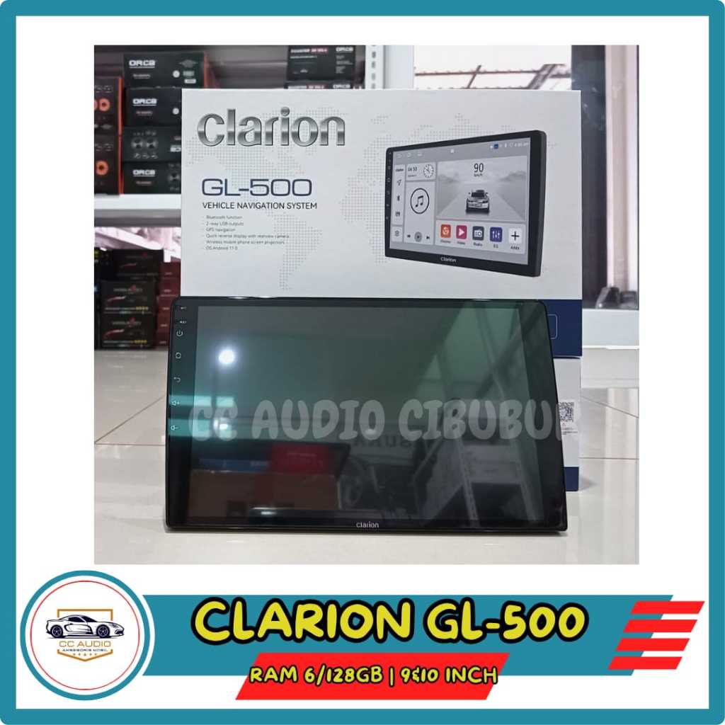 HEAD UNIT ANDROID CLARION GL500/CLARION GL-500 RAM 6/128GB 9&10 INCH ORIGINAL