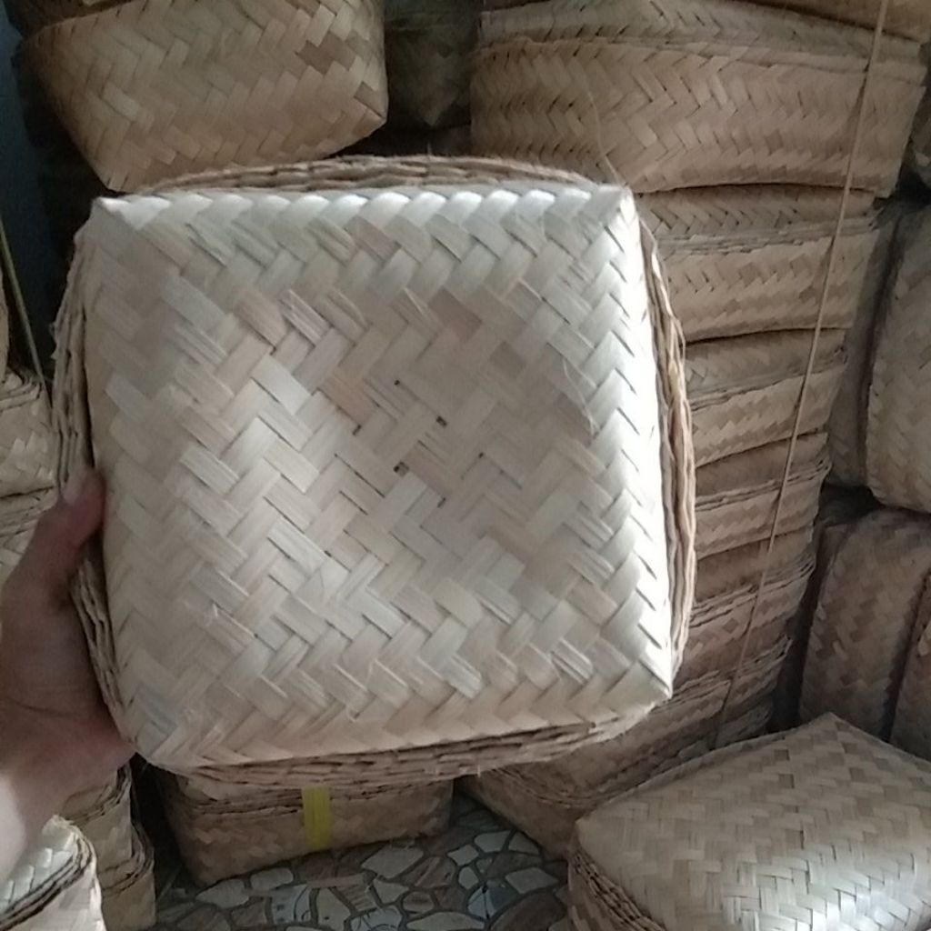 Besek Bambu 22x22 Besek Nasi Dll