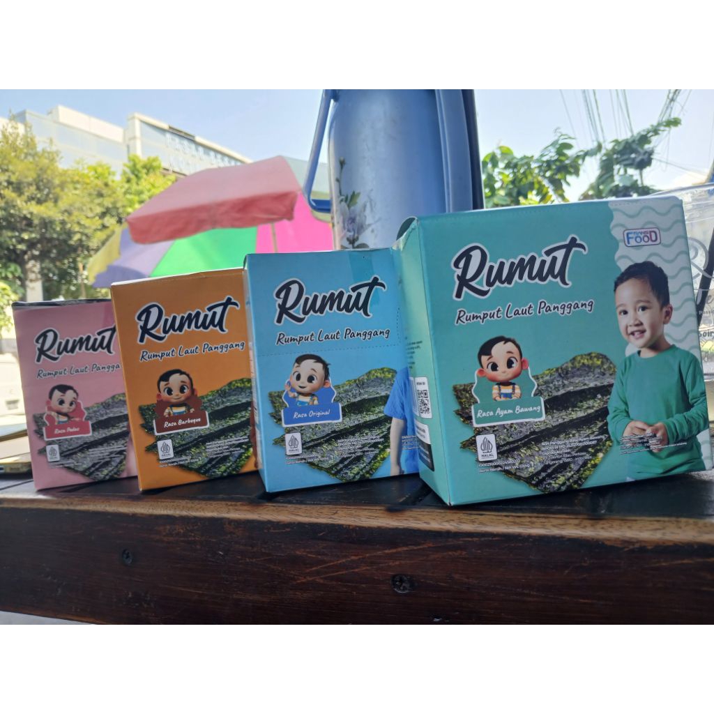 

RUMUT Rumput Laut panggang 1 box 12pcs