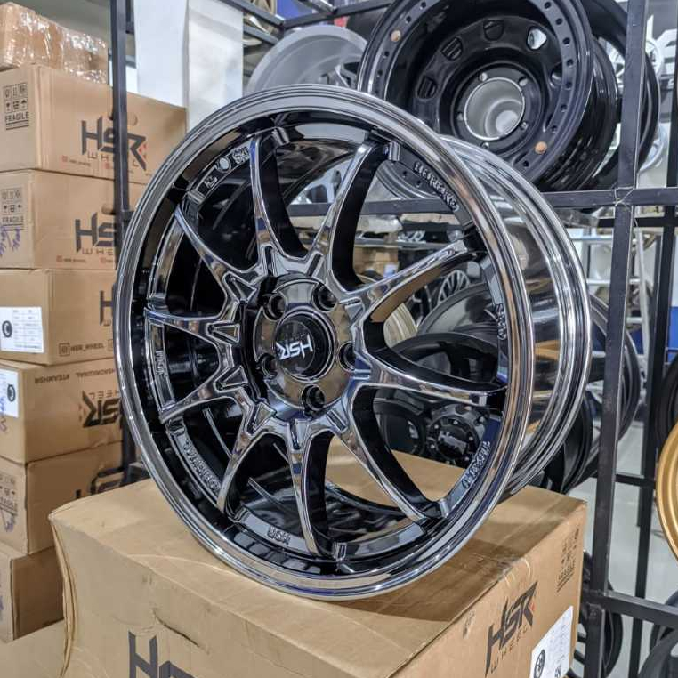 CE28 Black Chrome Ring17 Original HSR BOROKO SRD R17 H5x114,3 Pnp Innova,Crv,Hrv,Rush,Terios,Civic