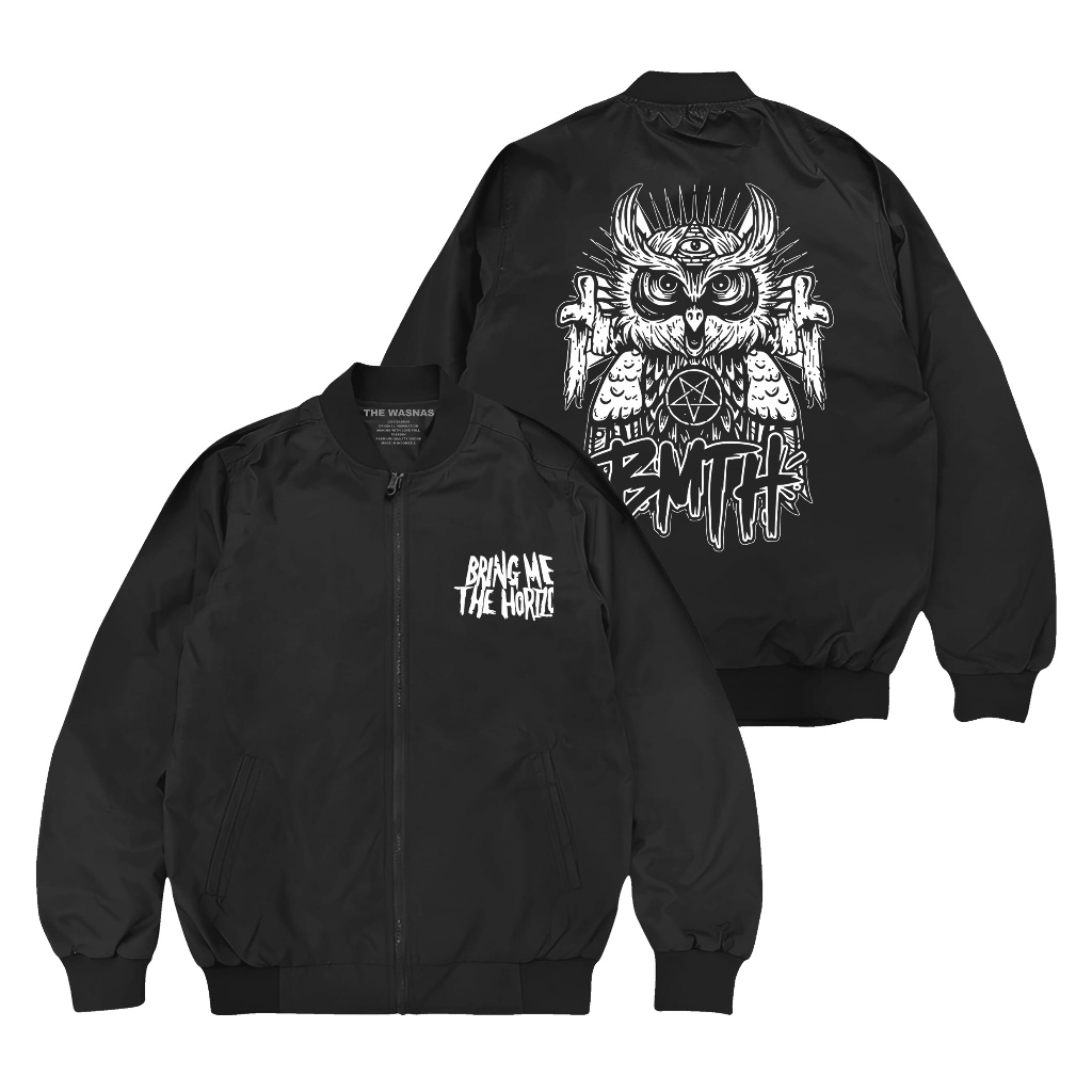 The Wasnas Jacket Bomber Bring Me The Horizon Pria Black