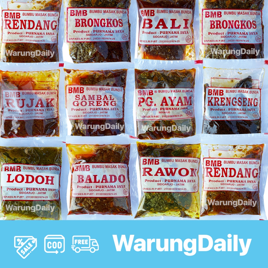 

Bumbu Masak Bunda BMB Setara dengan BMM Soto Rawon Lodeh Kare Krengseng