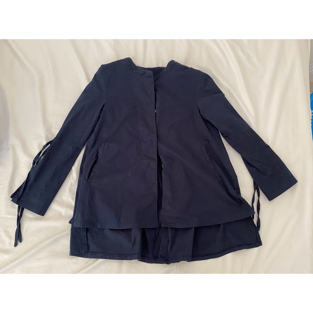 PRELOVED BLOUSE NAVY