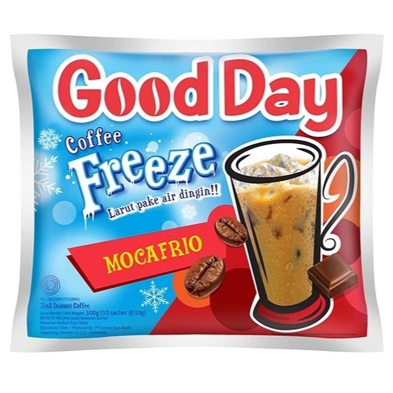 

GOOD DAY FREEZE MOCAFRIO ISI 10 SACHET X 30 GR - KOPI