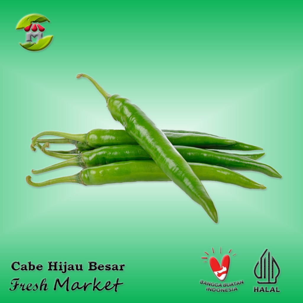 

[JAKPUS] Cabe Hijau Besar Pack 250gr