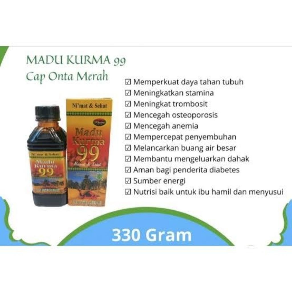 

Madu Kurma 99 Cap Onta Merah