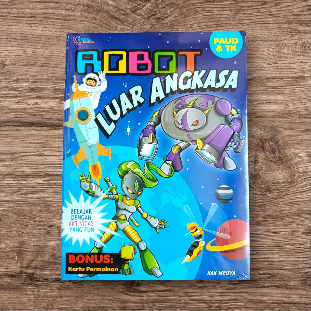 (ORIGINAL) BUKU AKTIVITAS ANAK/ROBOT LUAR ANGKASA