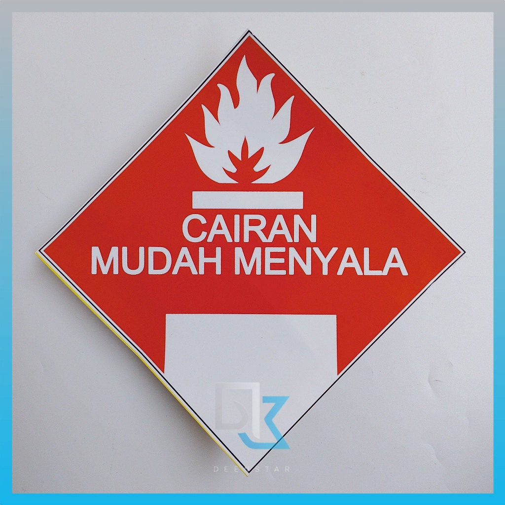 

Stiker Cairan Mudah Menyala, Simbol Bahan Kimia, Laboratorium, Stiker Vinyl