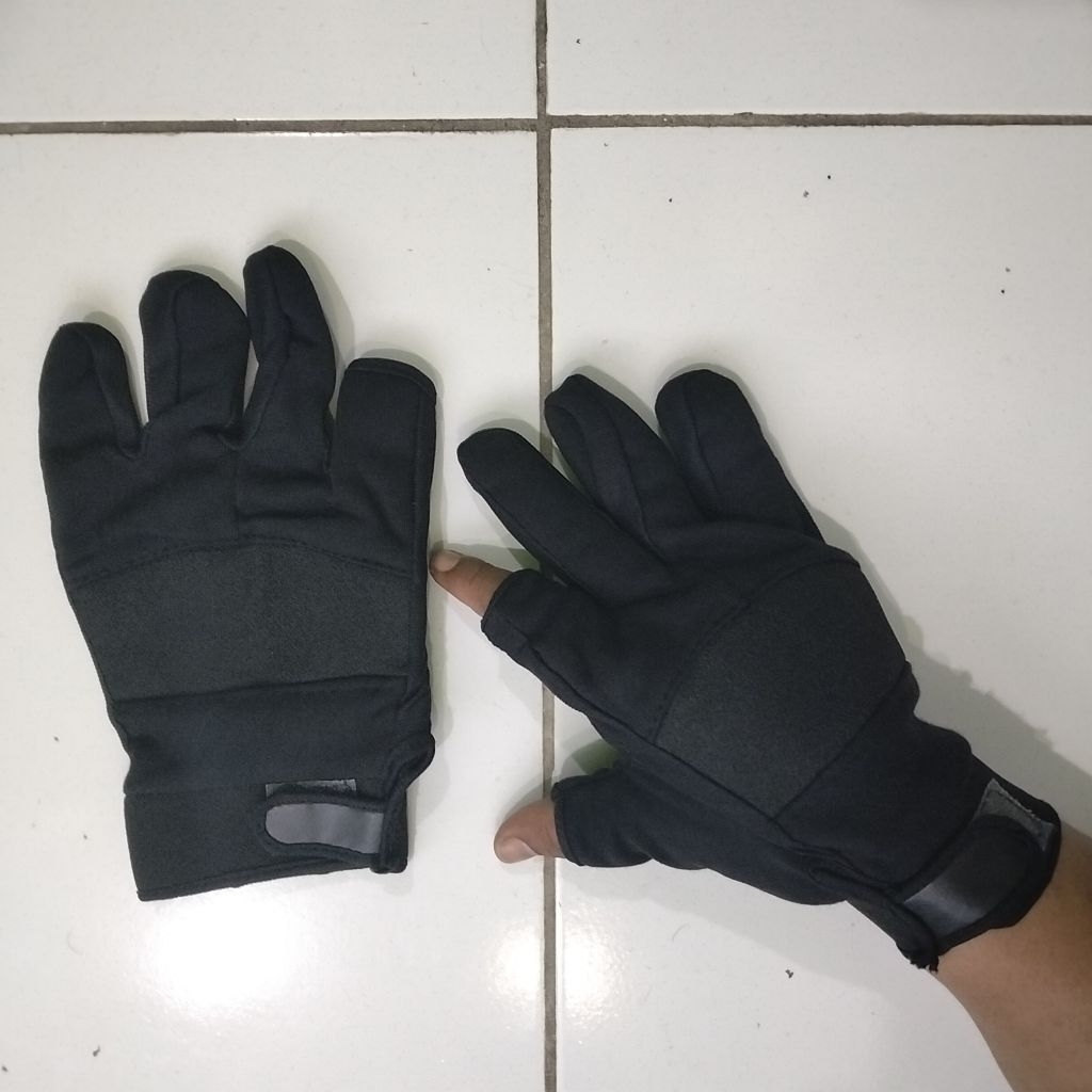 SARUNG TANGAN ANTI RIBET SARUNG TANGAN MOTOR JEMPOL TELUNJUK TERBUKA