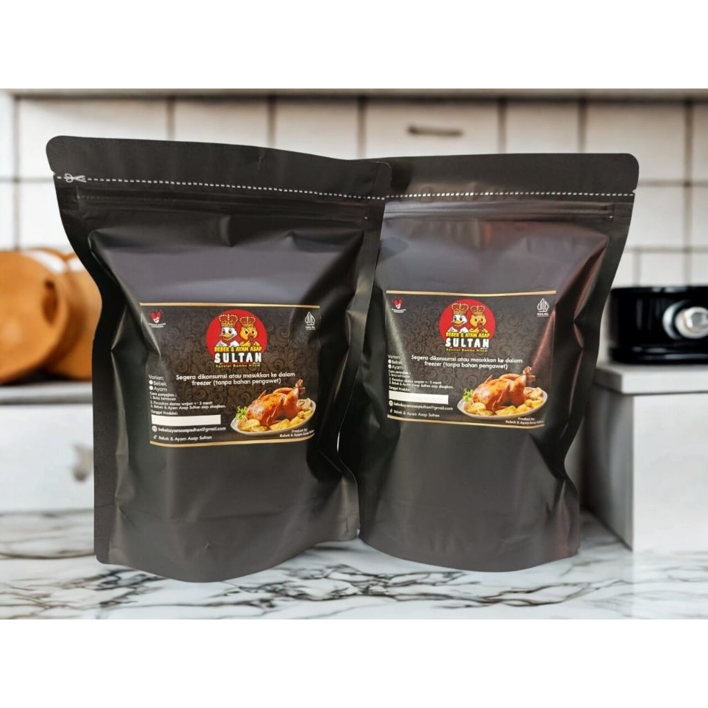 

PAKET HEMAT 2 Pack Ayam Asap Sultan Spesial Bumbu Hitam