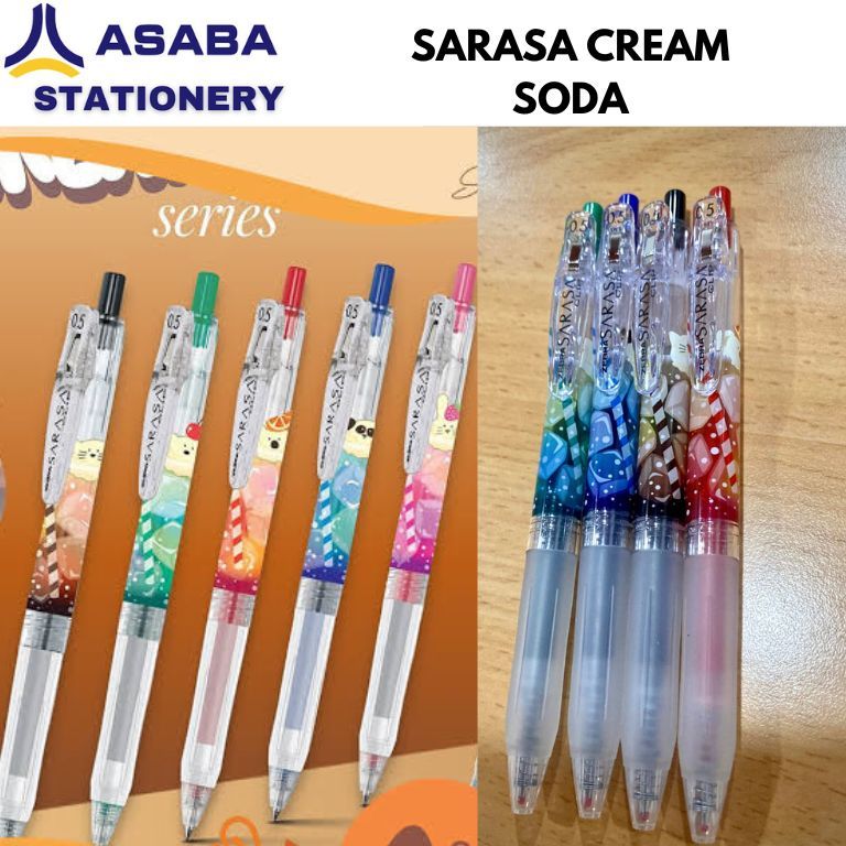 

Asaba Stationery-Zebra Alat Tulis Pulpen Gel Sarasa 0.5mm Limited Edition Cream Soda Series - Satuan
