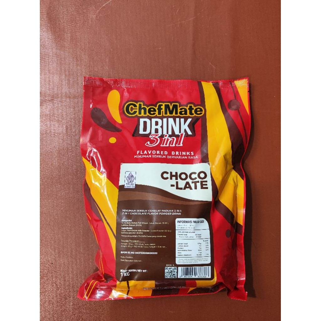 

Chefmate chocolate drink 3in1 1kg