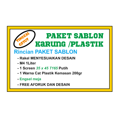 

PAKET SABLON TINGGAL GESUT (screen ukuran 35x45 T165 Putih)