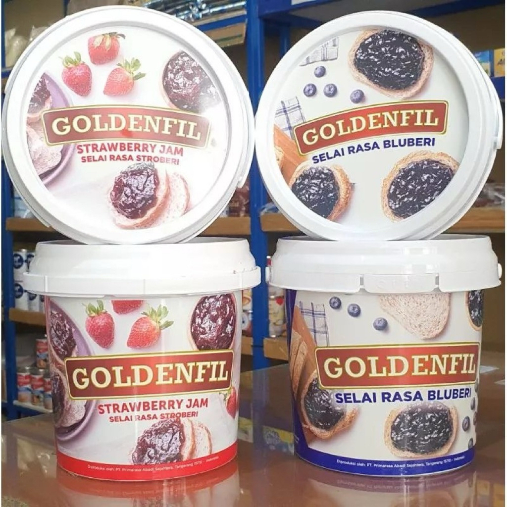 

Goldenfil Selai Rasa Strawberry & Blueberry 1kg