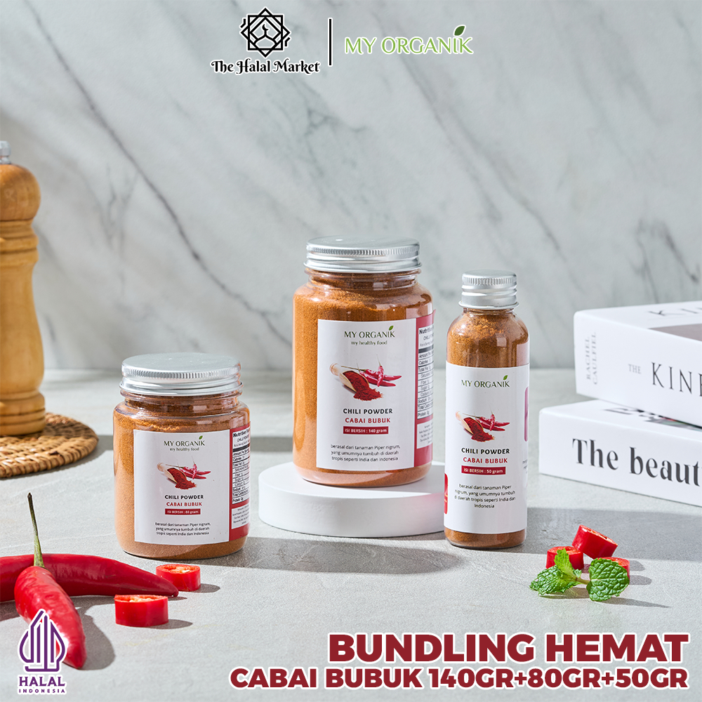 

My Organik Chilli Powder Cabe Cabai Bubuk Halus Murni Organik