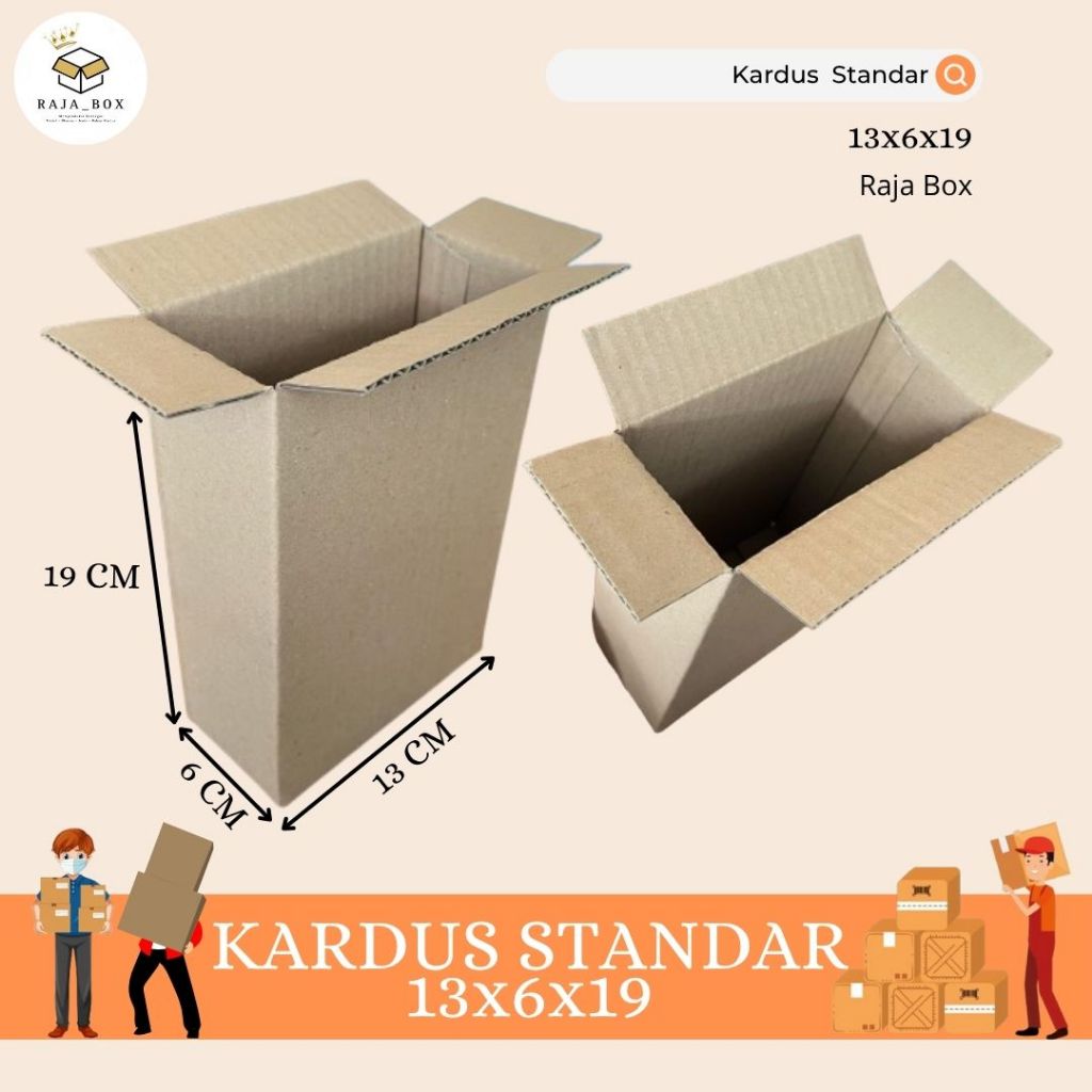 

Kardus Kemasan Box Standar 13x6x19 Kardus Packing