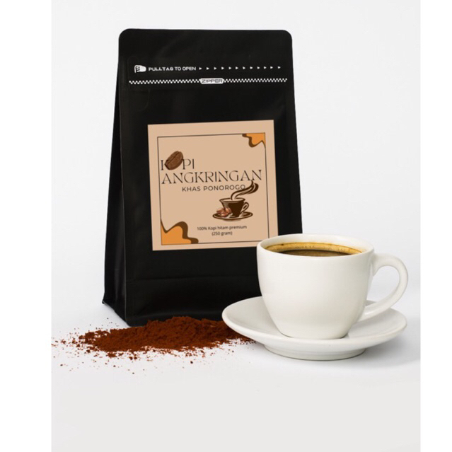 

kopi angkringan, khas ponorogo 100%kopi hitam premium (250g)