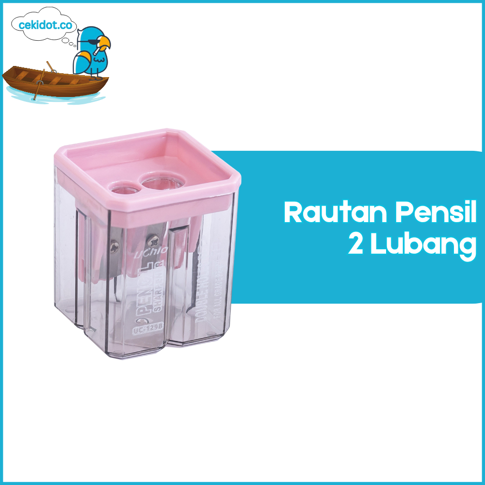 

Cekidot Rautan Pensil 2 Lubang / Serutan Pensil Warna Warni / Rautan Serutan Pensil Warna Wadah Besar Murah Berkualitas Y3441