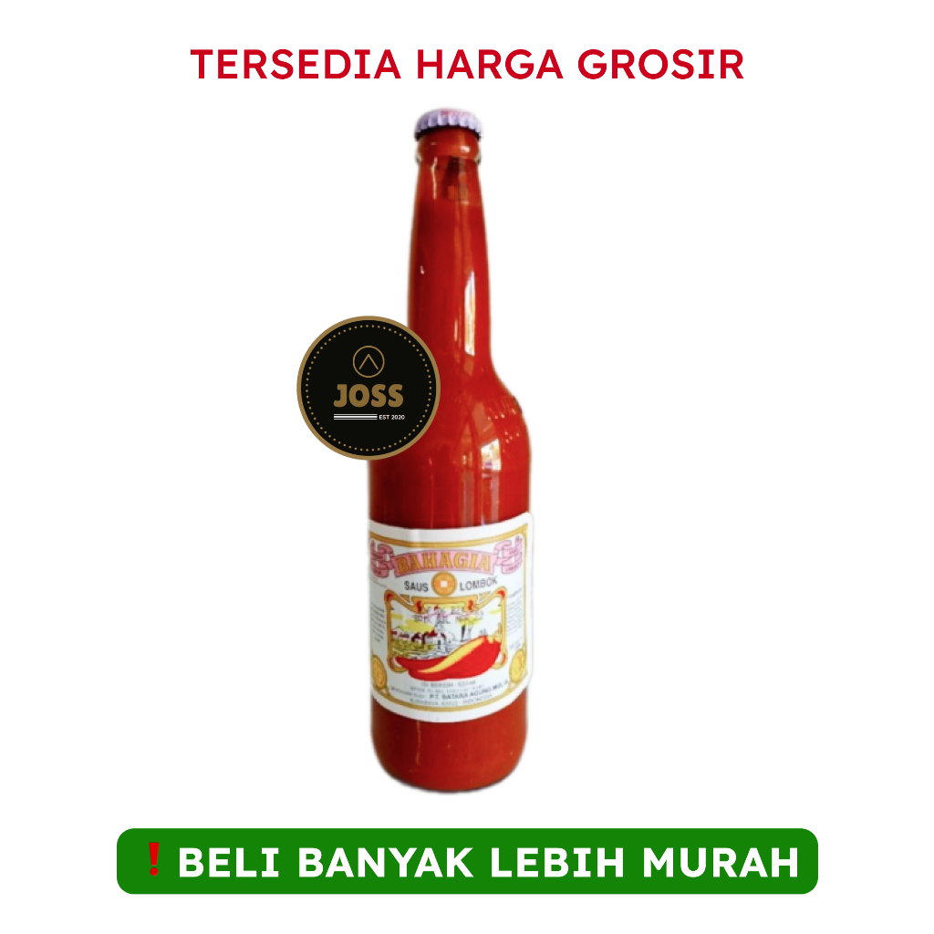 

[KHUSUS INSTAN] Saus Lombok CAP BAHAGIA 620ml (Botol Kaca)