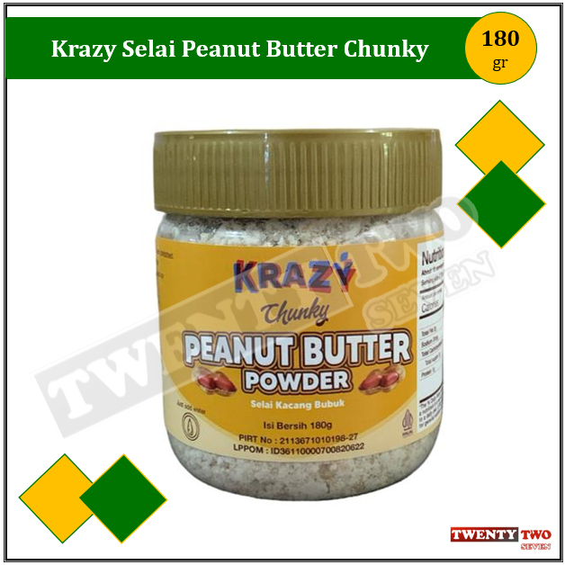 

[doz]|3X Krazy Selai Peanut Butter Chunky 180 gr