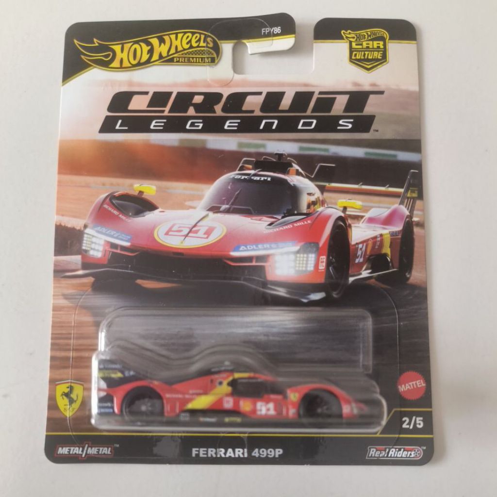Hot Wheels Premium Ferrari 499P Circuit Legends