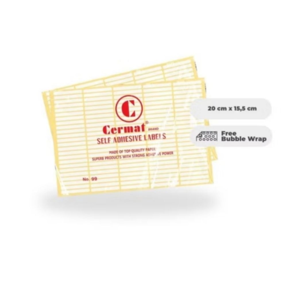 

CERMAT / Edu Label Sticker No.99 (1 Pak isi 7 Lembar)