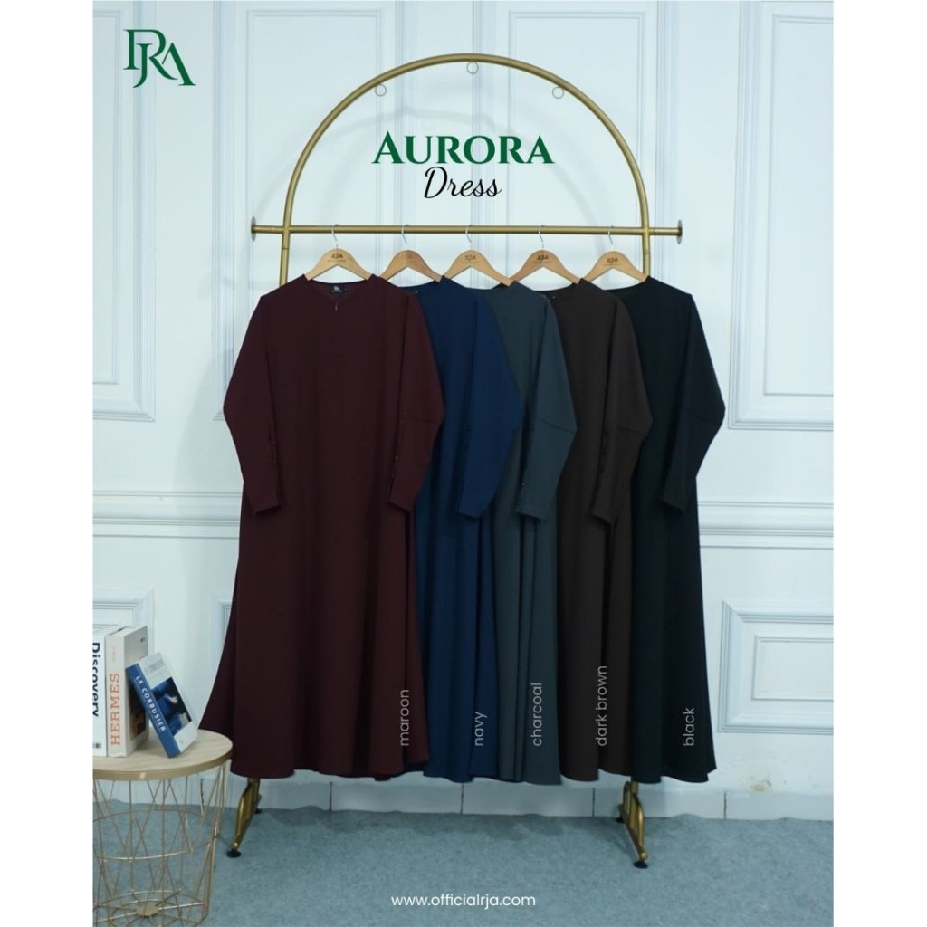 Jubah Wanita Syar’i Polos Wolfis Grade A – Aurora Series | Gamis Muslimah Premium