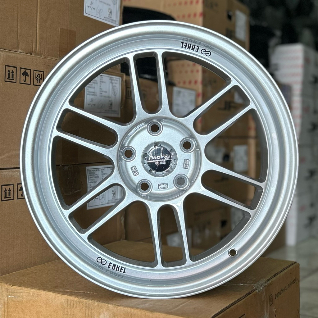 Velg Kana RS Enkei Ring 17 Pcd 5x114.3 Lebar 8 Et 38 Warna Silver | Velg R17 | Velg Mobil | Velg Rac