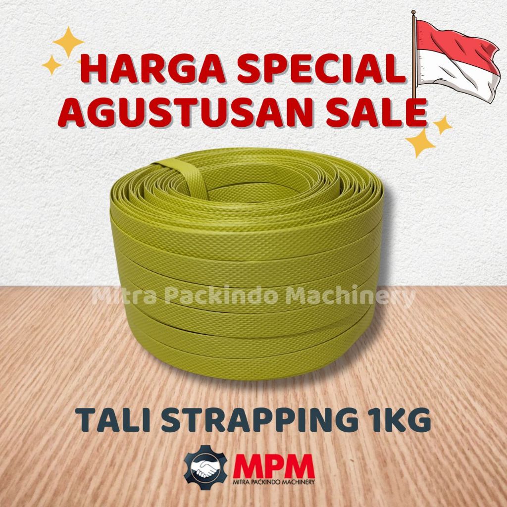 

Tali Strapping Band 1Kg 15 MM TERMURAH AGUSTUSAN SALE Tali Klem