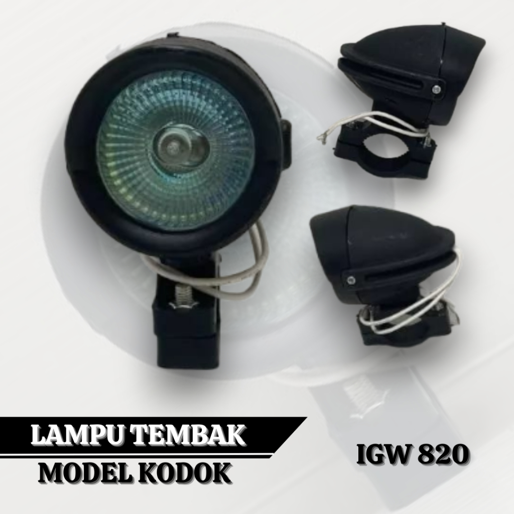 Lampu Tembak Sorot Igawa Lampu Motor Model Kodok Universal Motor