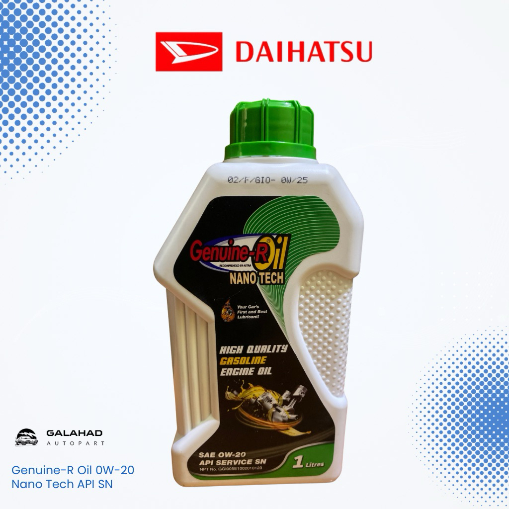 Oli Mesin Daihatsu Genuine R OIL NANO TECH SAE 0W-20 API SN
