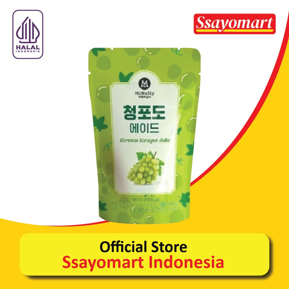 

McNulty Green Grape Ade - Minuman Rasa Buah Anggur Hijau 190ml