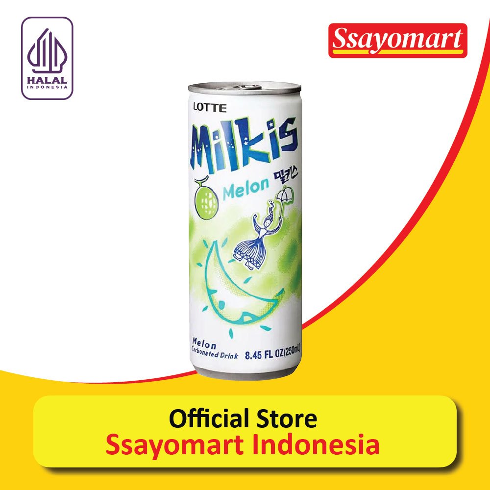 

Lotte Milkis Soda Susu Melon 250ml / Soda Susu Asli Korea