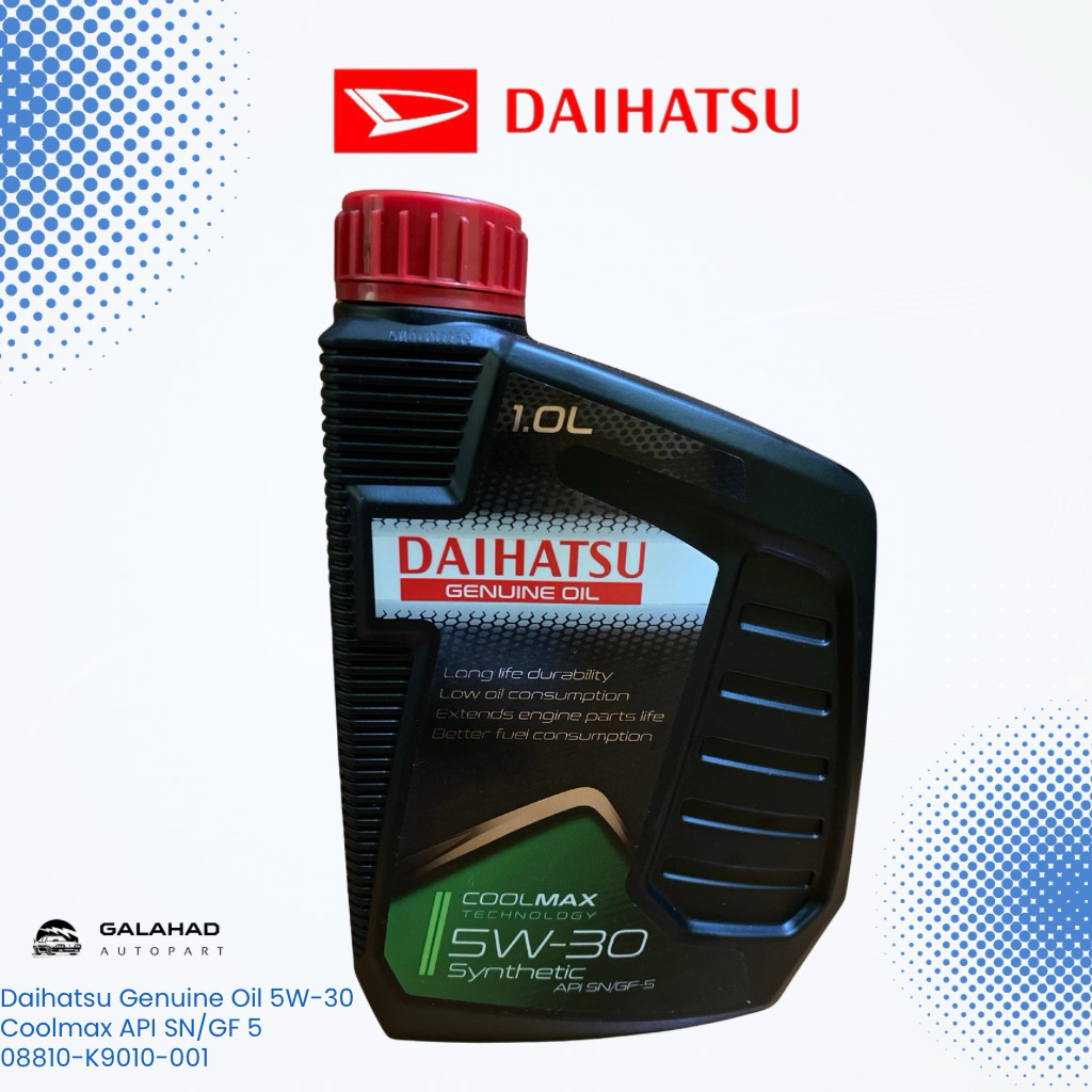 Oli Mesin Mobil Daihatsu Genuine Oil 5W-30 API SN/GF-5 Synthetic 1L Original