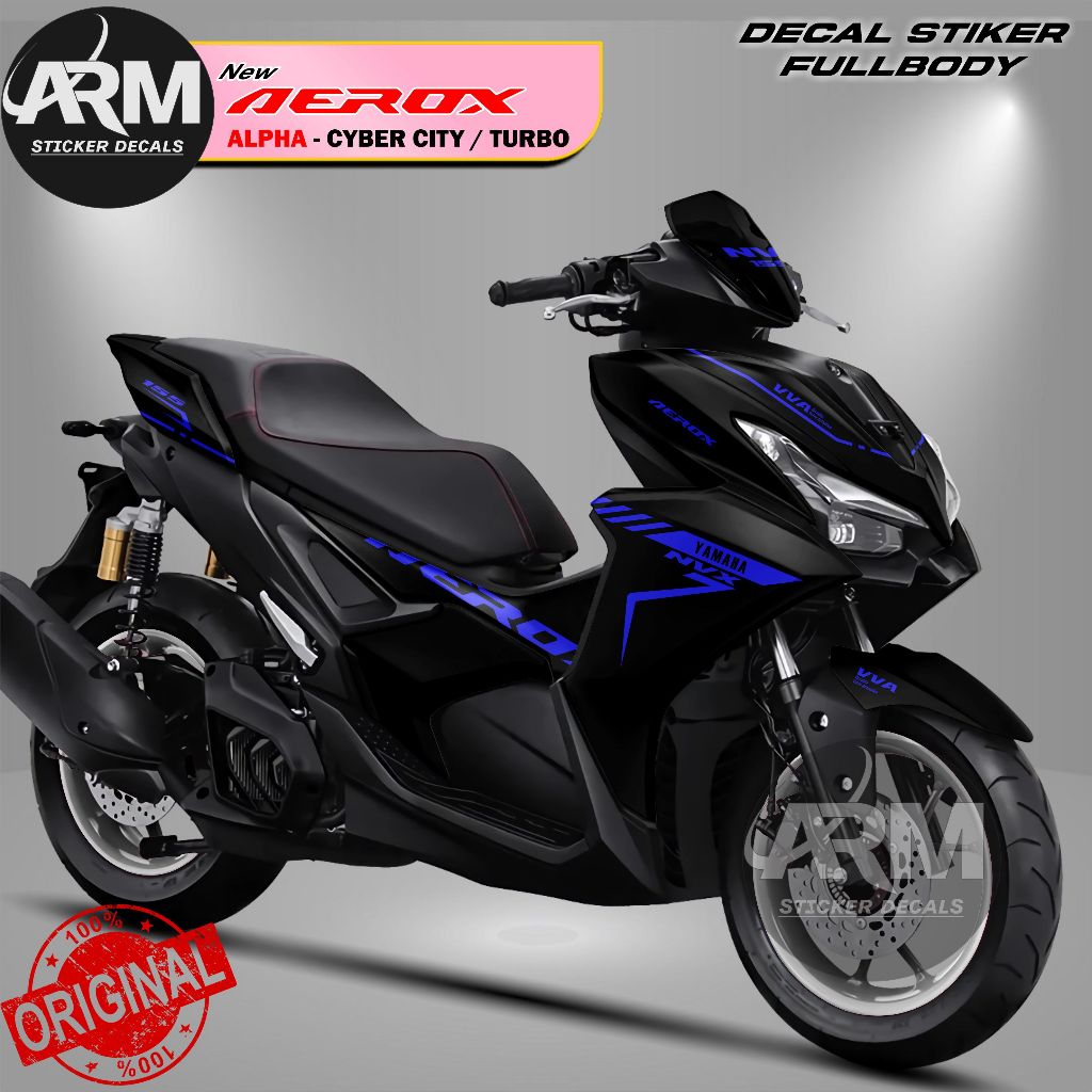 DECAL STICKER NEW AEROX ALPHA-CYBER CITY / TURBO FULL BODY RACING